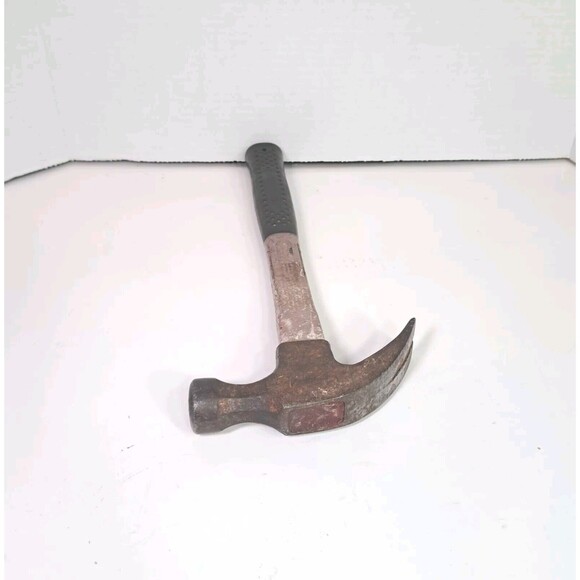 PLUMB Vtg Claw Hammer 11-400  w/Rubber Grip Handle 20oz Head USA Made 13" - Picture 5 of 5